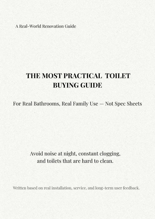 The Most Practical Toilet Buying Guide for Real Homes (2026 Edition)