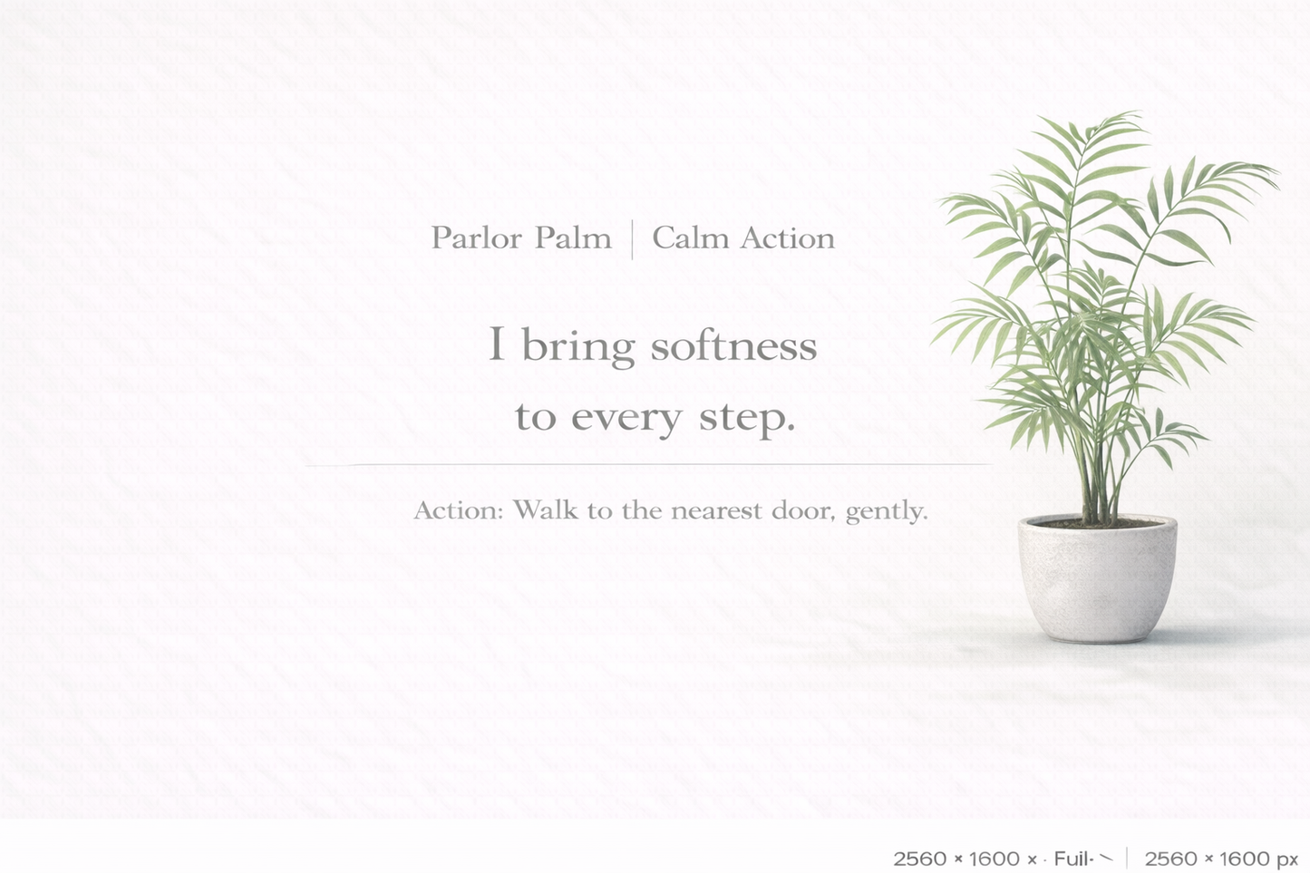 Gentle Plant Affirmation Wallpapers – Calm Desktop Backgrounds (12)