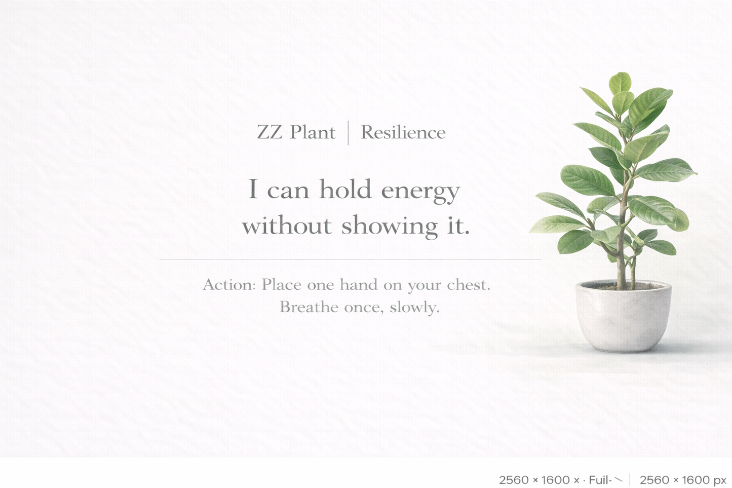 Gentle Plant Affirmation Wallpapers – Calm Desktop Backgrounds (12)